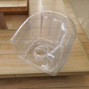 子眸外气儿童开成人透明沙PLQ发摄影道具充沙发椅剪可放娃娃玩具