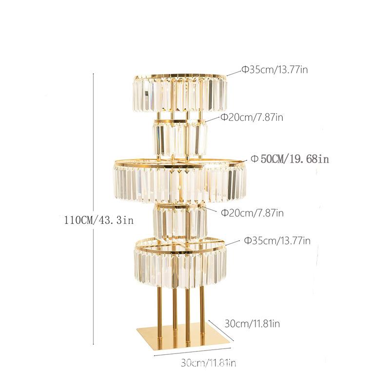 落婚装饰用品亚克力水晶路引婚礼舞台签庆到处圣诞装饰摆地花ADM