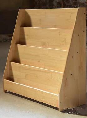 江西实木儿童书架家用宝落地园书57124柜幼儿书柜宝置架绘本柜书