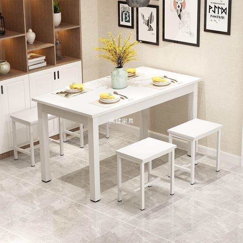 商用餐桌椅组合堂餐馆饭椅桌吃长方形快餐饭店大排EBX档小食吃店