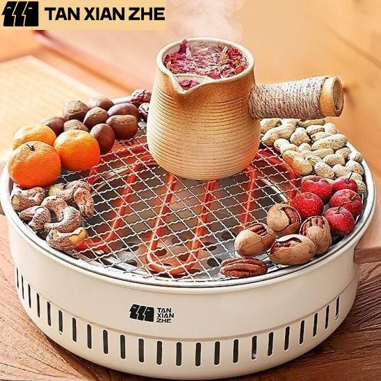 探险者围炉煮茶套餐电炉烤火炉套装器烧烤炉家用炉子电碳两用MH2