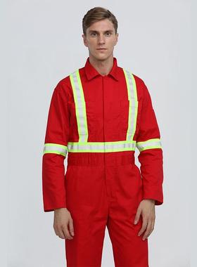 阻服燃服出口欧美市场U阻燃工作服连认体煤矿石油行业美洲L标PZZ