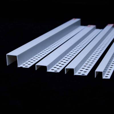 单边几字条 石膏板天花吊顶 PVC护角条工艺槽分隔条几字形护墙角