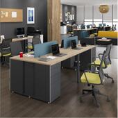 桌南京工办公家具定购时尚 PIX职办公桌屏风位隔断简约组合电脑员