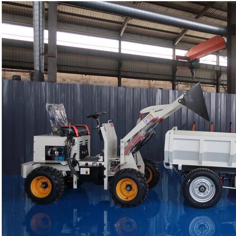 型电动小铲车加微厚176防滑胎柴油殖场小型轮装养载机