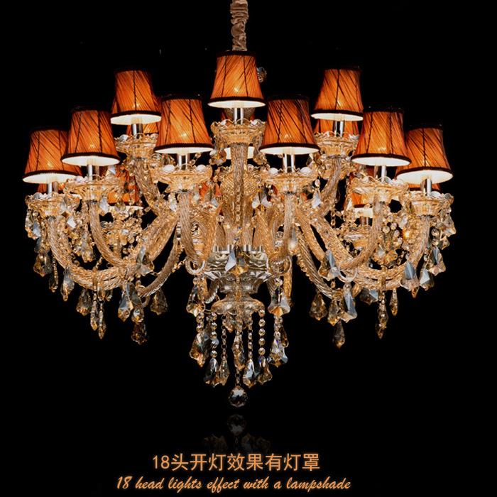 684简欧水晶吊灯美室式客厅卧厅灯具酒灯饰奢华大气蜡店烛餐灯灯