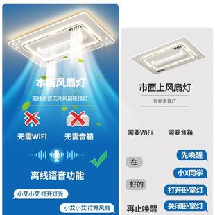 205中山新款 无 叶风2扇灯2客厅吸顶灯护眼隐形静音简约家电扇一装