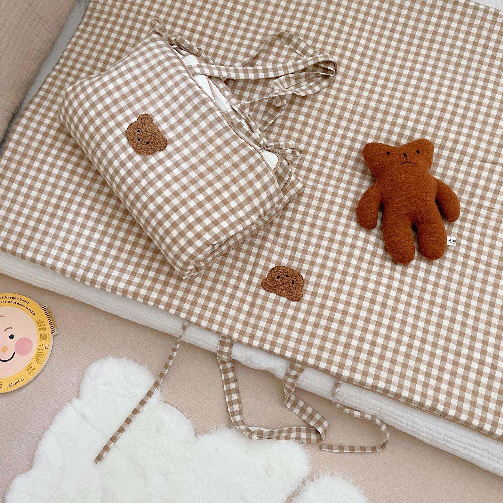 熊熊便携手提垫床子幼儿园垫式熊纱布IPX毯熊熊熊抱枕熊熊长枕