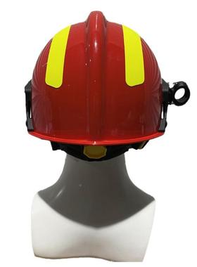 火橘红色5624ABS防砸灭帽用途韩式阻燃披防肩保护帽半盔多式护帽