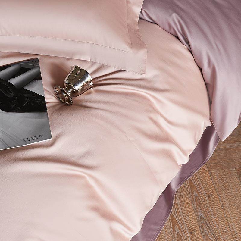 A类100支长绒棉四件纯Xse-142棉全四棉被用套床单季轻奢裸睡南通