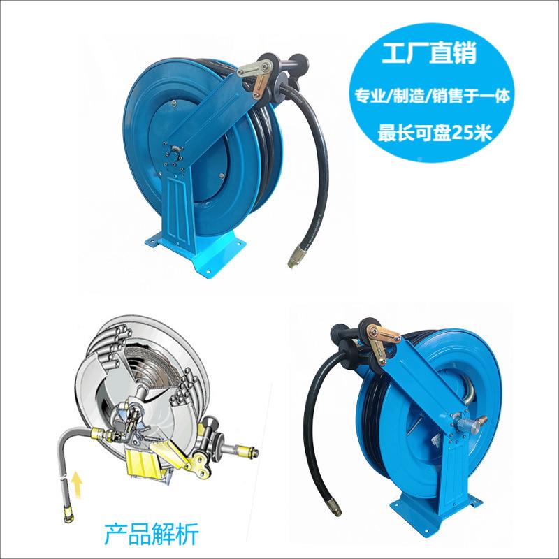 9011油管动收放卷盘空管伸缩卷盘簧自动弹卷自管器SJF气卷盘
