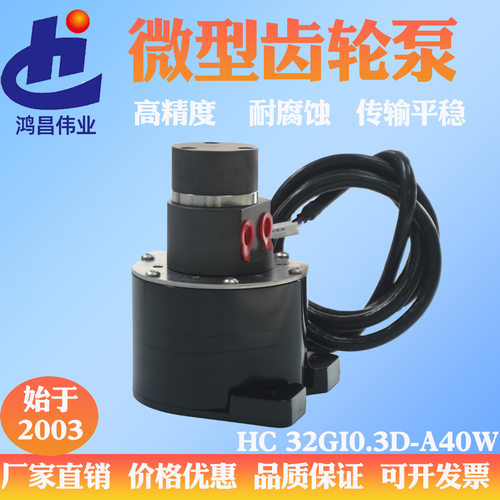 厂家直销喷码机黑墨直流24V微型齿轮泵无刷电动微型齿轮泵