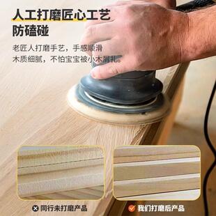 实木书架落地置物架儿OQF童矮柜日式书格柜一体储靠墙收子纳物柜