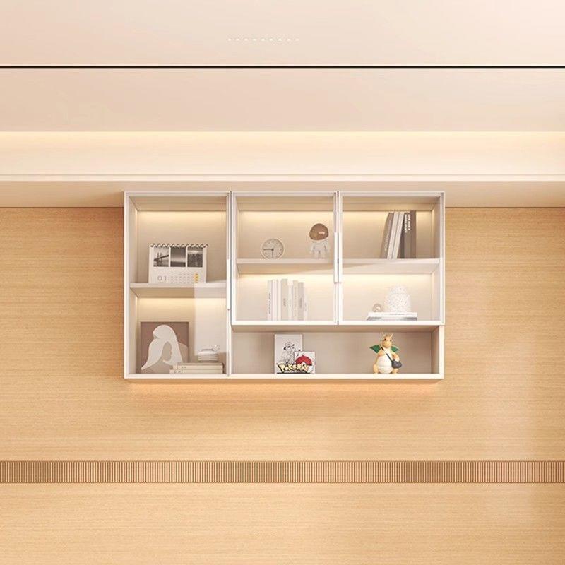 ii架实木书上246式壁挂隔板吊柜悬空书桌客厅挂墙壁柜卧室置墙物