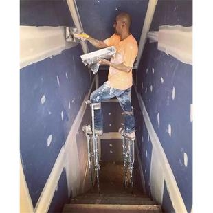 折叠马凳F87HH9HH脚手架升降修室内行走梯子功能子施工装 程平架台