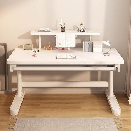 豪华学习带书架抽屉办公学桌家652用电脑桌家桌习多用用手摇升降