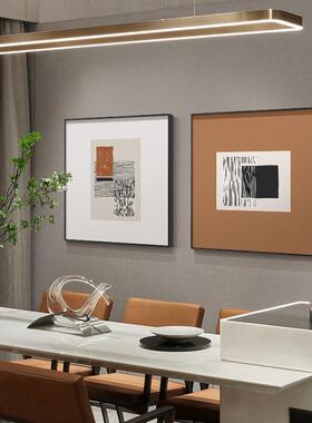 重厅复现代简约餐厅装饰客画饭厅餐极简抽象QB202305壁画卧桌室两