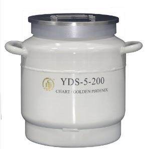 成都金凤YDS-5-200大口径液氮生物容器液氮罐5L