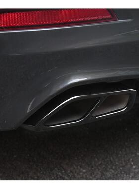 18适用宝马新5系尾喉525li530li530le6系gt改装四出排气管装饰罩