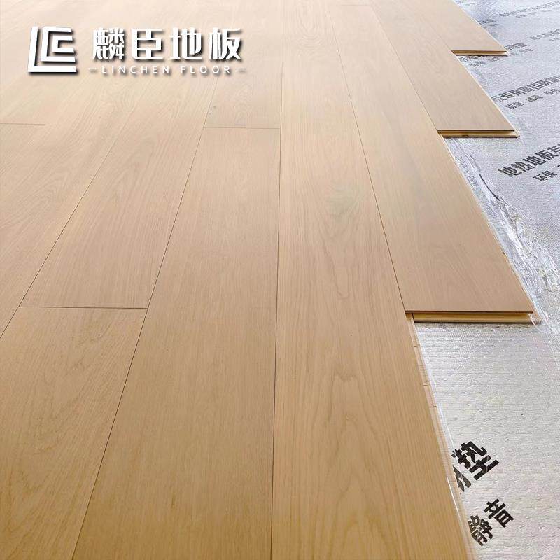 #外贸出口橡木纯三层实木1.9米大板现代日系原木奶油风大锁扣地板