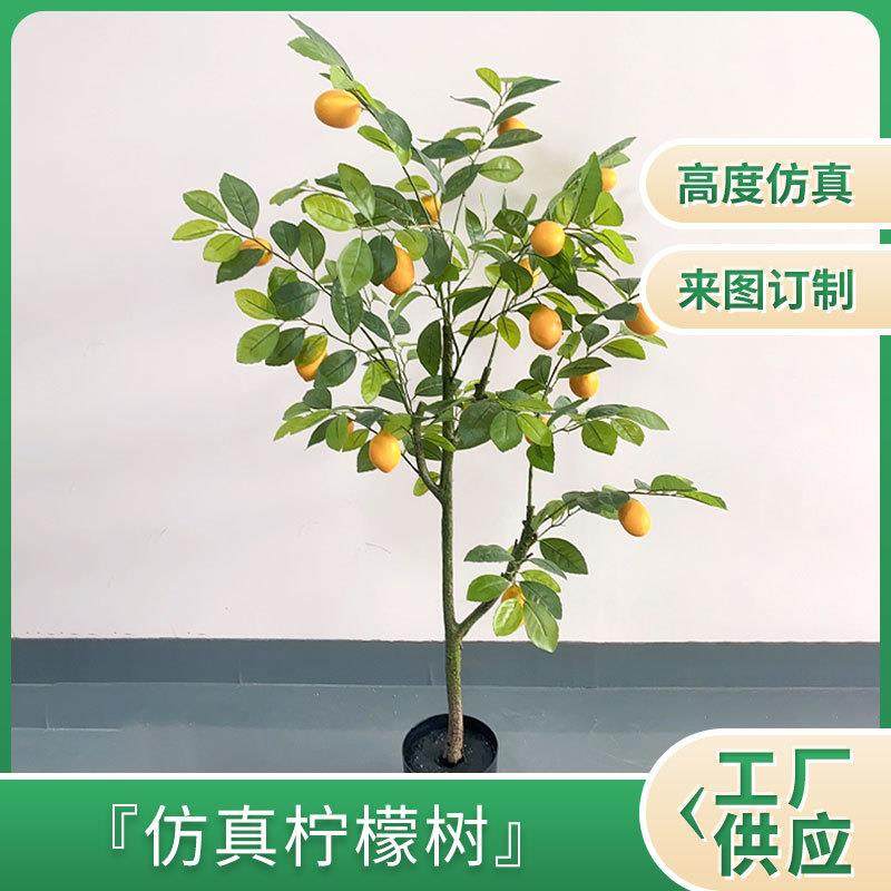 柠檬树家居植物摆件居家家饰室内装饰人造树假绿植绿植