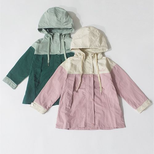 厚里墙裂推荐~中长款120-160码~春秋儿童冲锋衣外套连帽防风衣