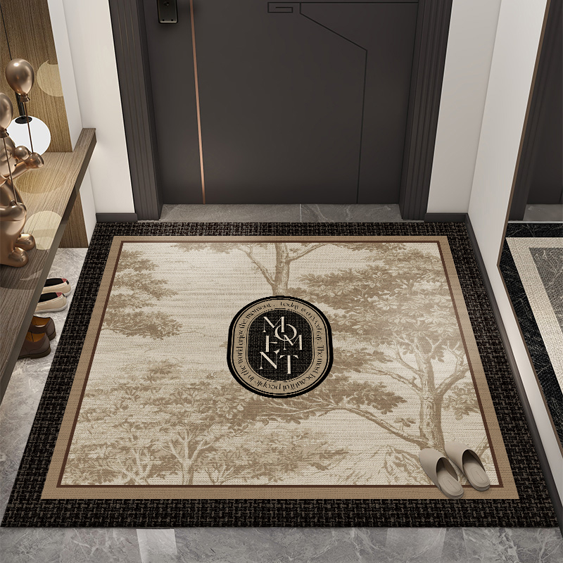 入户门地垫新款家用欧式轻奢高级感垫子玄关地毯免洗进门脚垫门垫