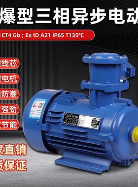 楚涵防爆电机YBX3-112M煤矿爆型BT4/T4三相异步电动隔机铜线C380V