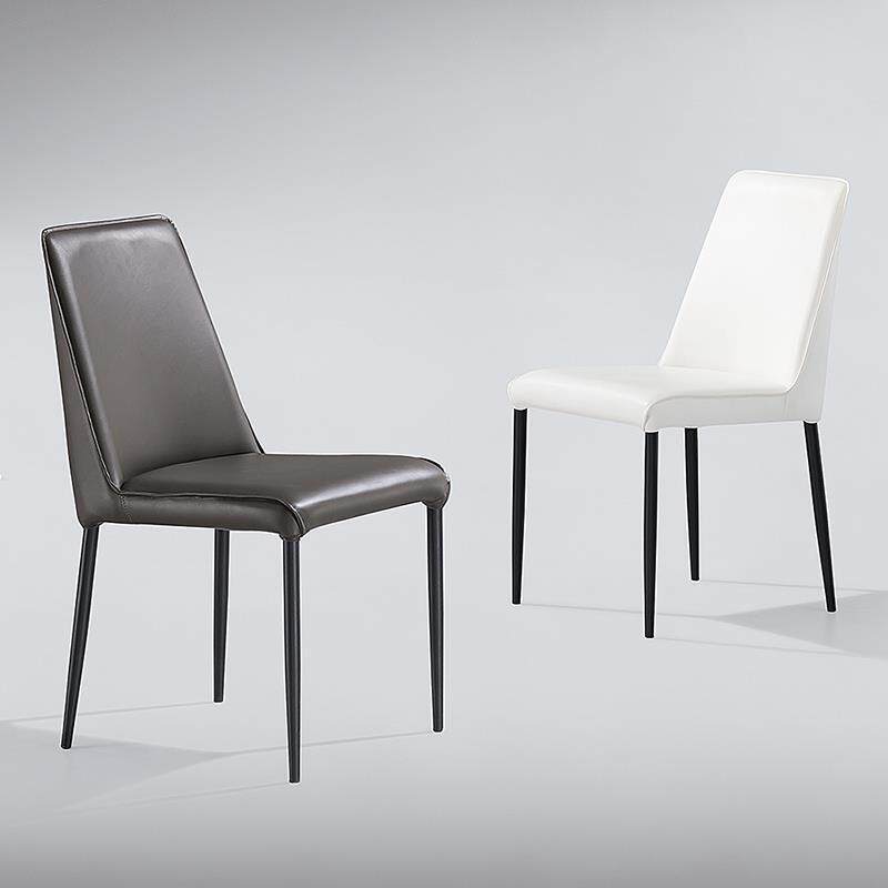 938餐椅家用意式极简网红餐桌椅子客厅小户型皮质饭桌靠背椅餐椅
