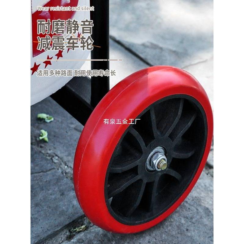 新款升级静音轮倒水车手拉式小推车倒垃圾运水桶农村家用泔水车