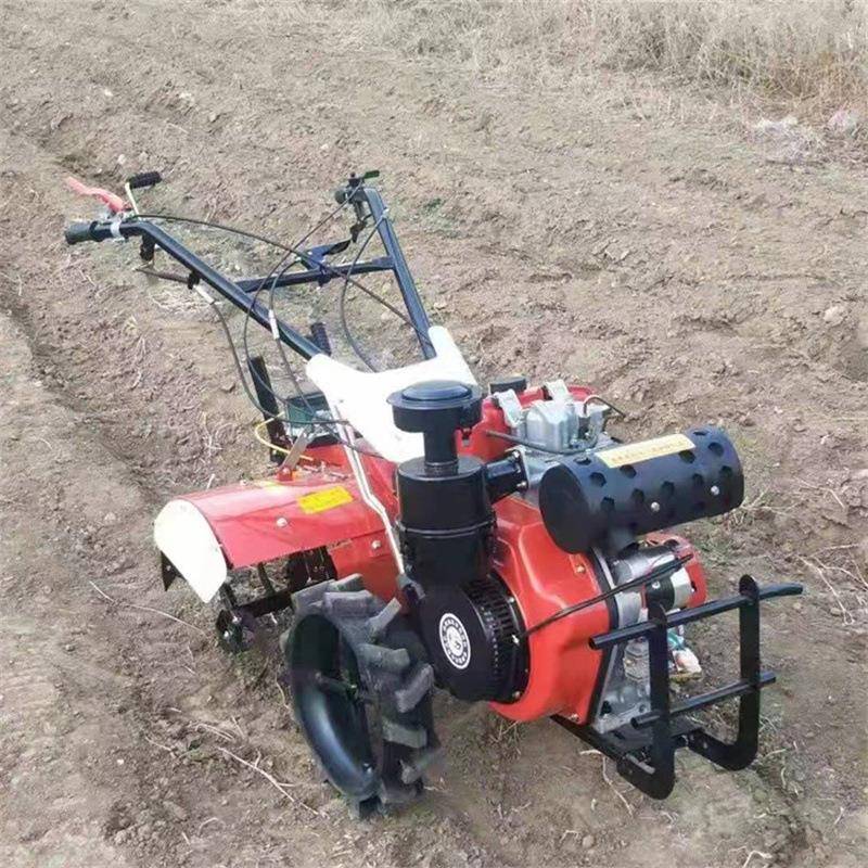 水旱打田手扶旋耕机多功能小型微耕机硬地深翻柴油大马力耕地机