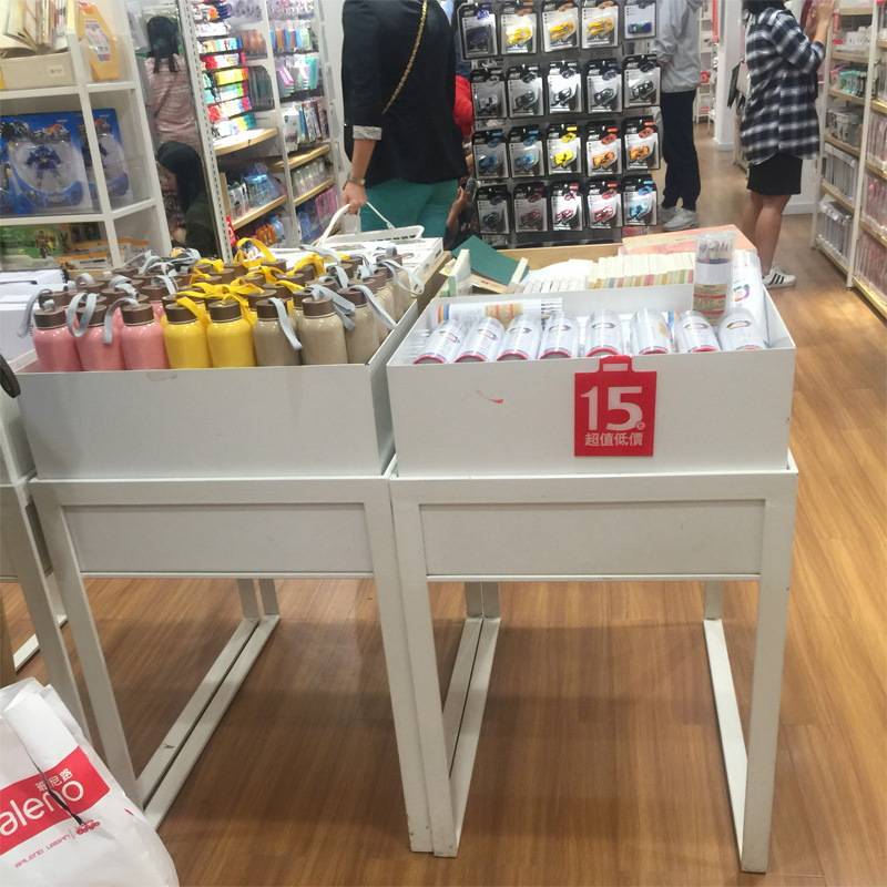 堆头架商场超市货架置物架饰品店精品店文具店日用品店钢木展示架