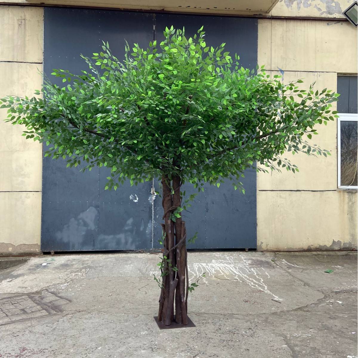 仿真树仿真植物榕树大型室内装饰手工假花客厅摆件婚庆过年装饰品