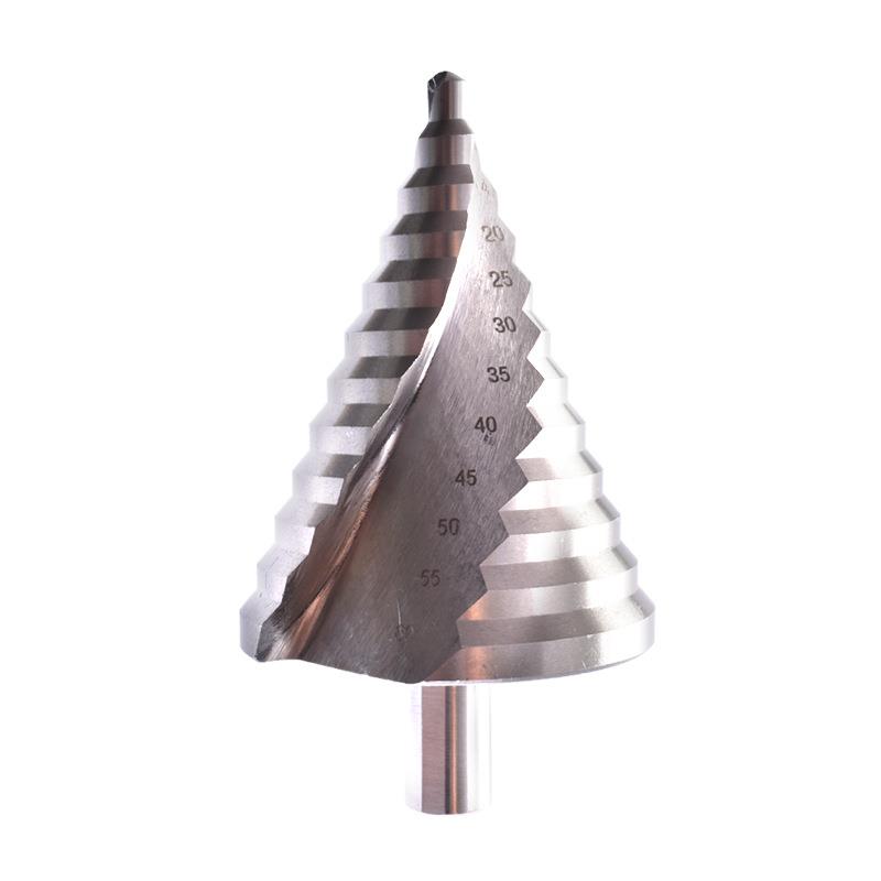 6-60mm螺旋阶梯钻高速钢开孔器打孔工具三角柄宝塔钻头三角柄通用