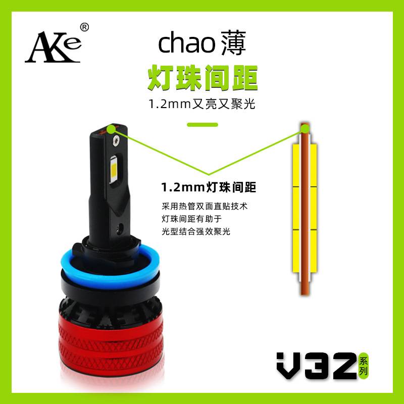 汽车LED大灯超亮h7h1灯泡h4 远近一体9005改装强光聚光前照灯车灯