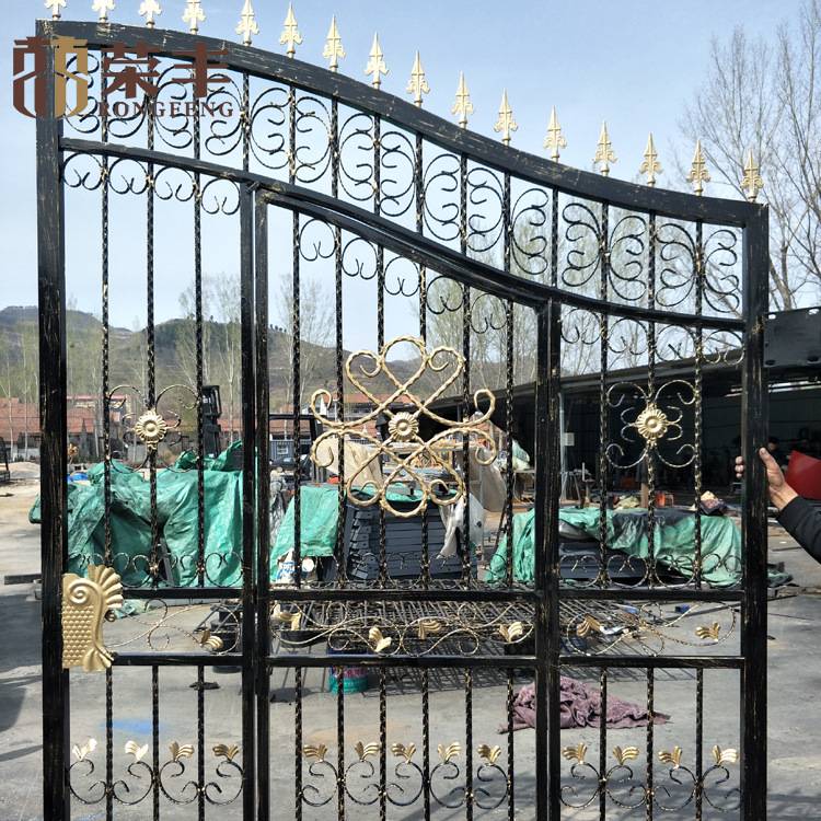 铁艺大门欧式中式小区工厂大门 别墅大门庭院门铁艺大门护栏厂家