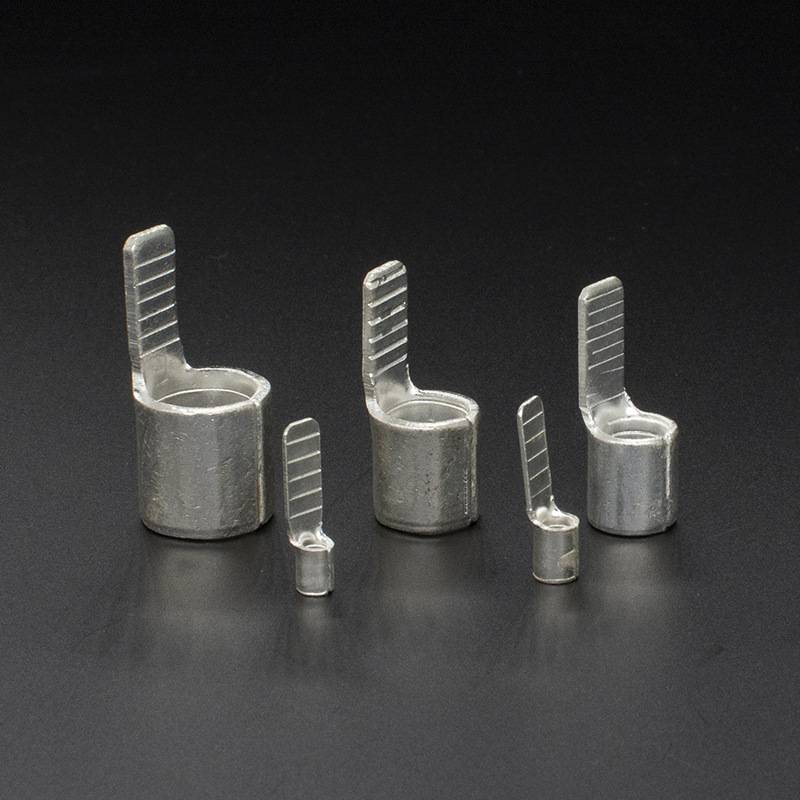 CJH片形终端裸端接线端子头铜鼻子接头C45-4紫铜焊口铜鼻子线耳