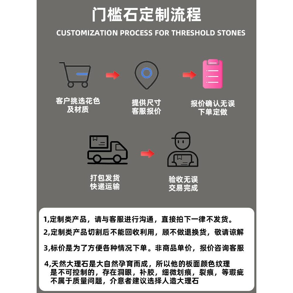 石天然人造石石英石岗石高花岗岩石材可订见新品过门石门坎石门槛