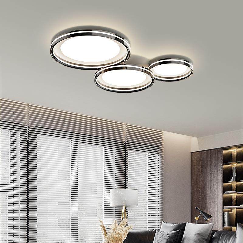 客厅吸顶灯意式极简轻奢2025新款高端圆形创意大气护眼主厅吸顶灯