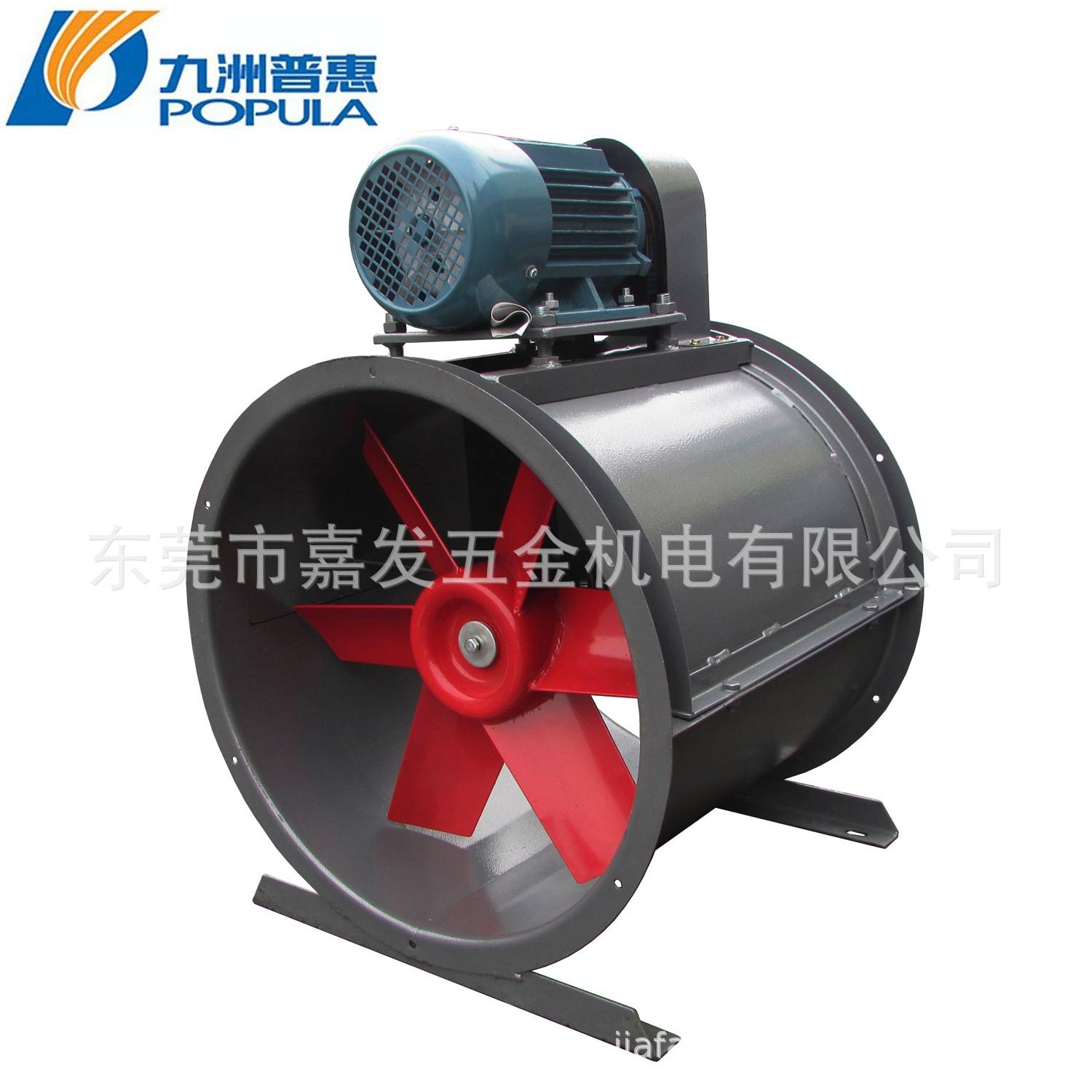 九洲普惠T30型管道轴流式工业喷漆房外置电机通风机排风机3C低噪