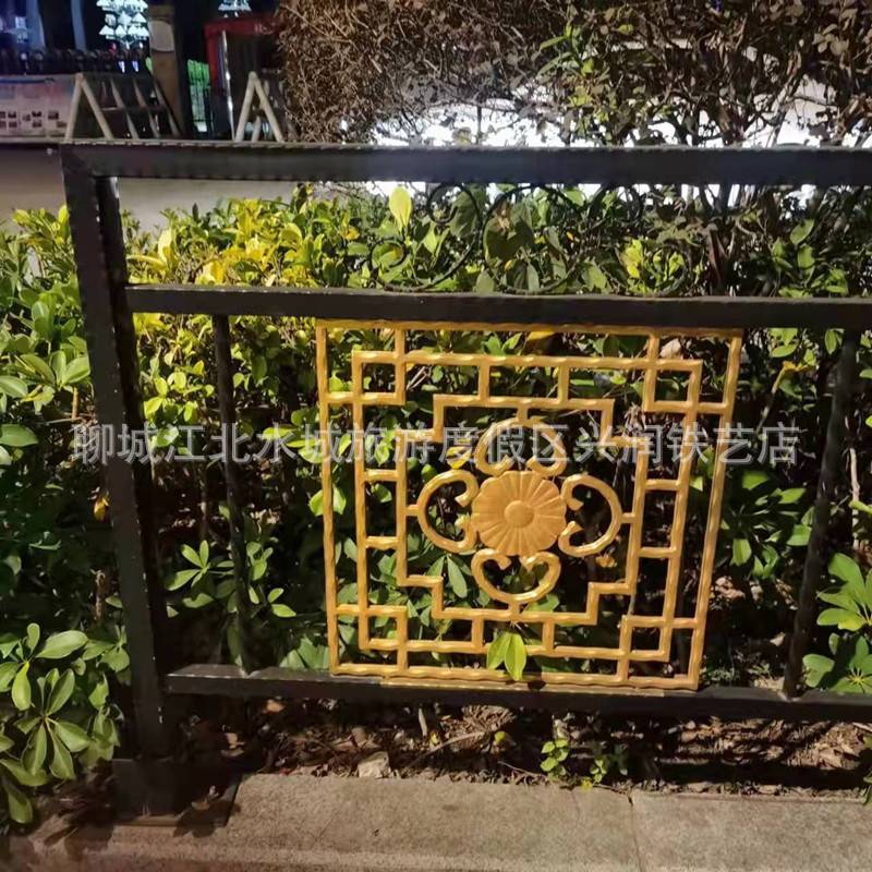 福建铸铁花铁艺大门牌坊装饰花门顶花阳台护栏配件铁艺花