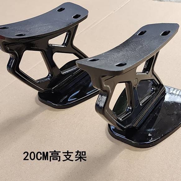 汽车通用免打孔高尾翼无损安装V款高脚三厢车高支架定风翼碳纹款