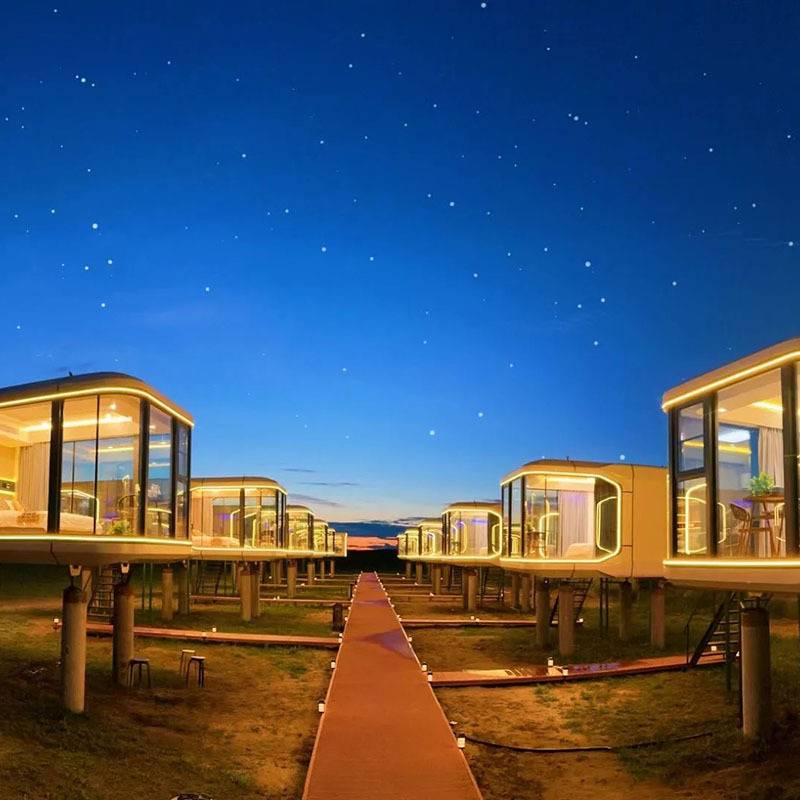 太空舱民宿景观度假屋营地 全屋智能家居系统移动太空舱星空房