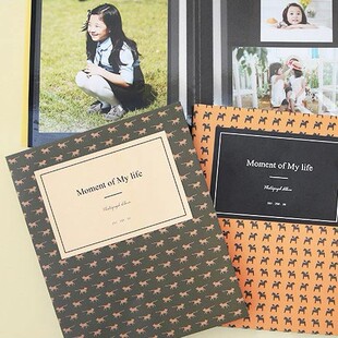 韩国相册记录生活的相册本自制尺寸横竖diy手工新W生儿出生纪念册