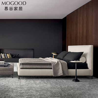 欧式床布艺床1.5米1.8可拆洗现代简约小户型双人床主卧2021年新款