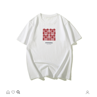 2020新款 国潮复古创意短袖 夏装 中国风男装 T恤 情侣女怀旧小众个性