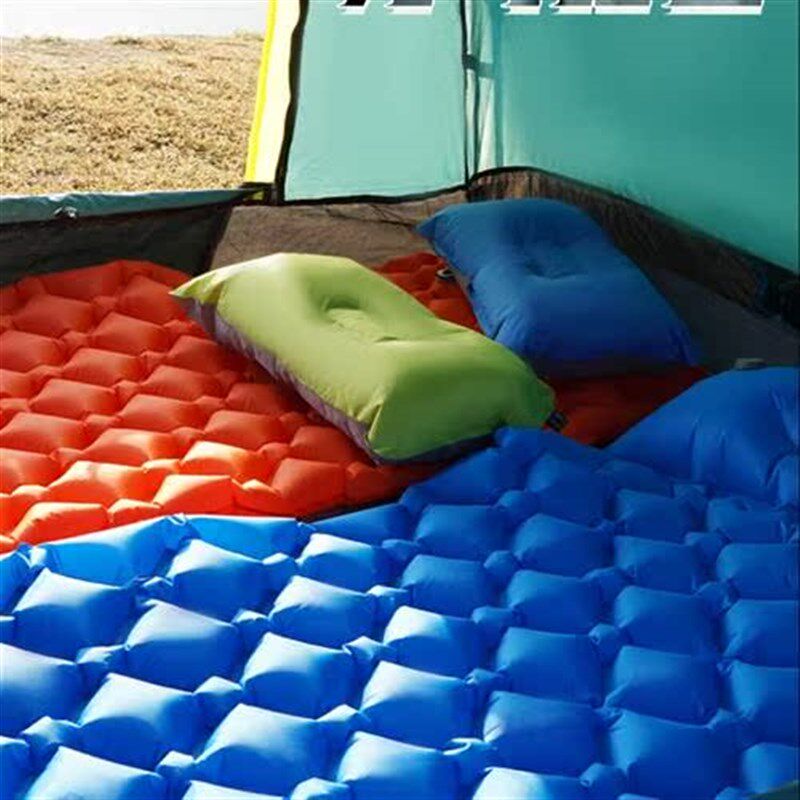 户外超轻便携充气垫露p营沙滩草地单人地垫帐篷睡垫防潮野外垫子