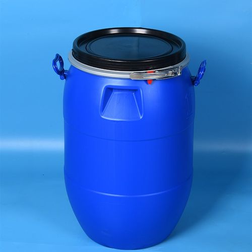 60升L铁箍桶加厚60公斤大口塑料洗车桶水油涂料油墨化工蓝色胶桶