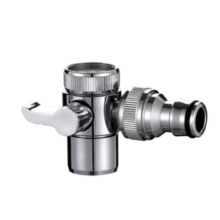 洗脸盆水龙头分水器万能接头一分二台盆转换洗衣机接X口花洒分流