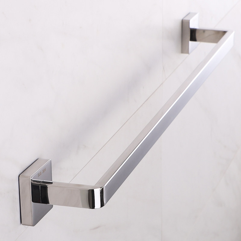 毛巾架不锈钢304浴巾架浴室毛巾杆免打孔卫生间毛巾架子卫浴五金